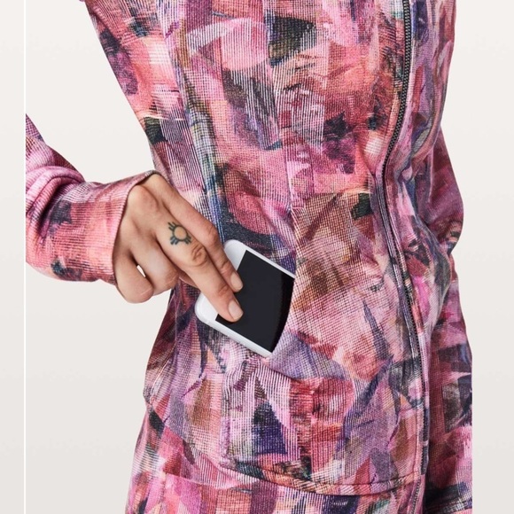 Lululemon Scuba Hoodie *Light Cotton FleeceSun Dazed Multi Pink / Super Dark -10 - Picture 4 of 16
